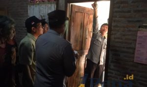 Polisi melakukan olah TKP di lokasi penemuan seorang perempuan meninggal dunia di Gunungkidul.